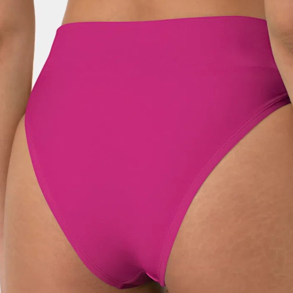 Halara Size Medium Crossover Waist Cheeky Bikini Swim Bottom - Picture 4 of 8